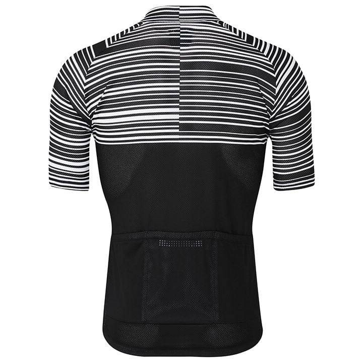 Maillot corto Shimano Climbers negro y blanco para ciclistas con estilo y confort
