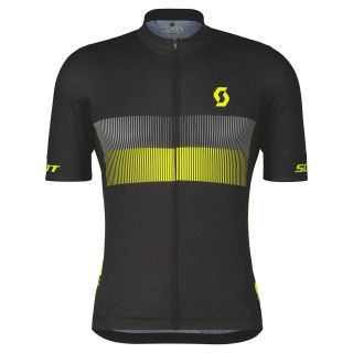 Maillot SCOTT RC Team 10: estilo y comodidad para ciclistas en amarillo y negro