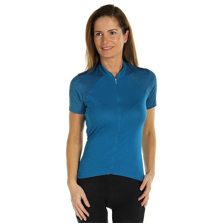 Maillot de ciclismo corto MAVIC para mujer: estilo y confort en azul