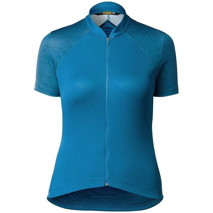 Maillot de ciclismo corto MAVIC para mujer: estilo y confort en azul