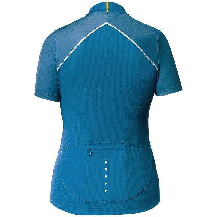 Maillot de ciclismo corto MAVIC para mujer: estilo y confort en azul