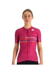 Maillot corto fucsia para mujer de SPORTFUL, comodidad y estilo en cada pedalada
