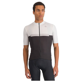 Maillot corto Pista negro-blanco de SPORTFUL, cómodo y fresco para ciclistas