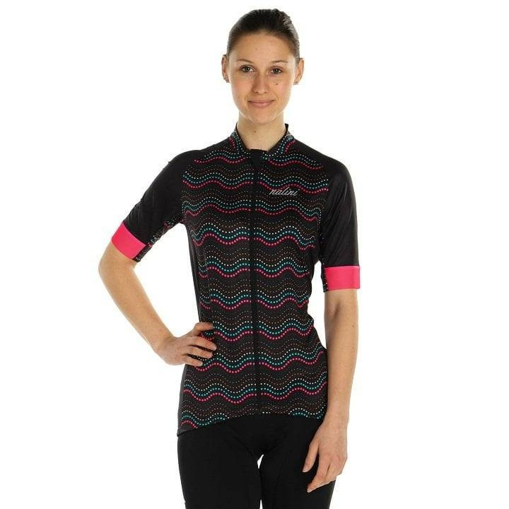 Maillot corto fucsia y negro para mujer NALINI Beijing 2008, estilo y comodidad en tus rutas