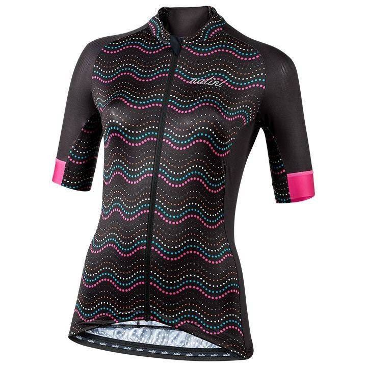 Maillot corto fucsia y negro para mujer NALINI Beijing 2008, estilo y comodidad en tus rutas