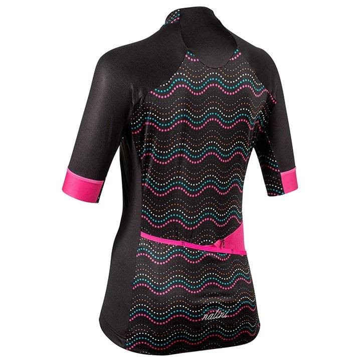 Maillot corto fucsia y negro para mujer NALINI Beijing 2008, estilo y comodidad en tus rutas