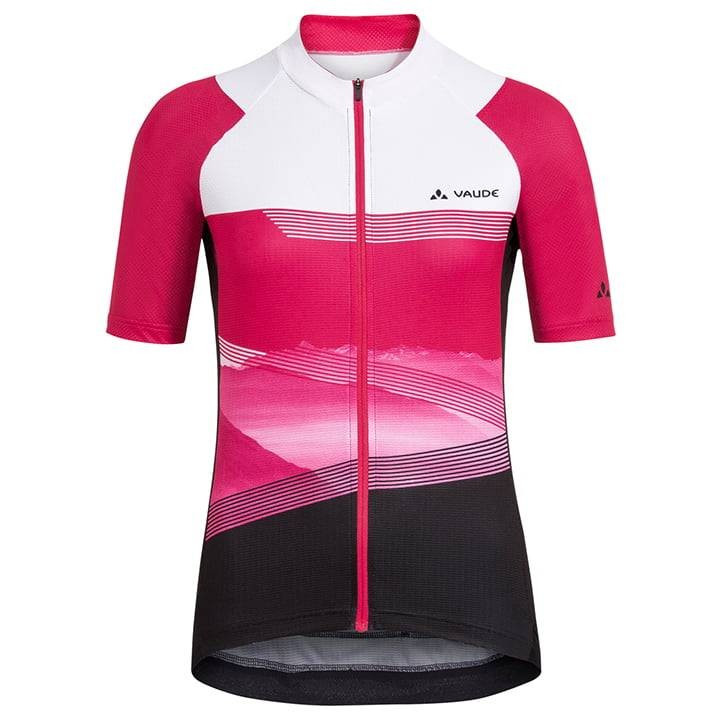Maillot corto fucsia para mujer VAUDE Majura II, comodidad y estilo en cada pedalada