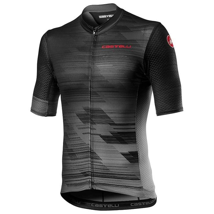 Maillot corto gris Rapido de CASTELLI, comodidad y estilo para tus rutas en bici