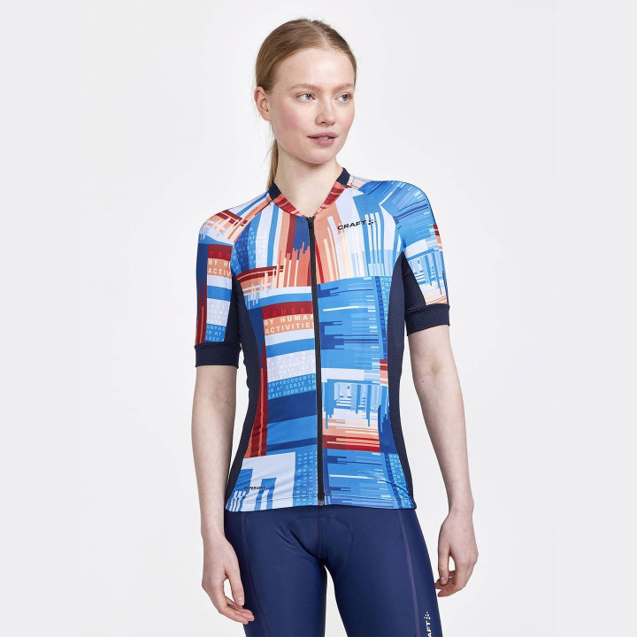 Maillot corto de ciclismo para mujer CRAFT: comodidad y estilo para tus rutas