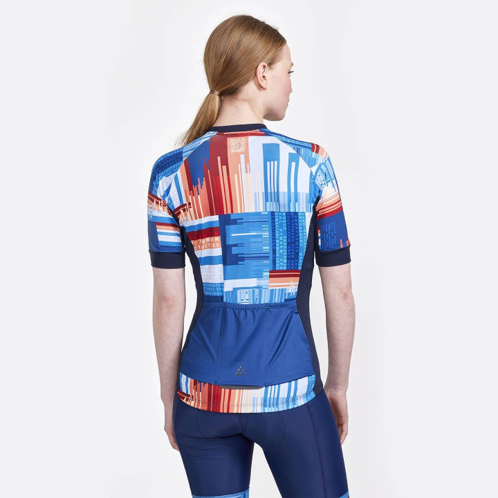 Maillot corto de ciclismo para mujer CRAFT: comodidad y estilo para tus rutas