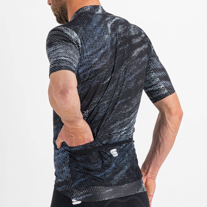 Maillot corto Sportful Cliff Supergiara negro, comodidad y estilo para tus rutas en bicicleta