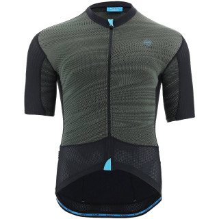 Maillot corto UYN Allroad negro y oliva para ciclistas que buscan comodidad y estilo