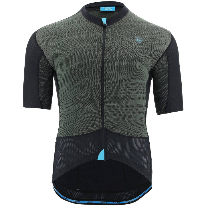 Maillot corto UYN Allroad negro y oliva para ciclistas que buscan comodidad y estilo