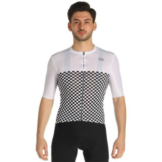 Maillot Checkmate negro-blanco de SPORTFUL para ciclistas modernos