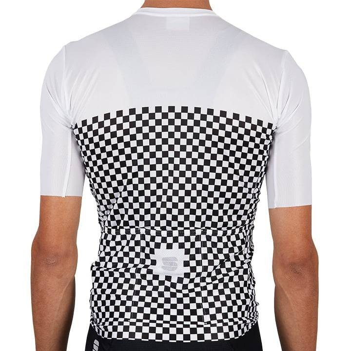 Maillot Checkmate negro-blanco de SPORTFUL para ciclistas modernos
