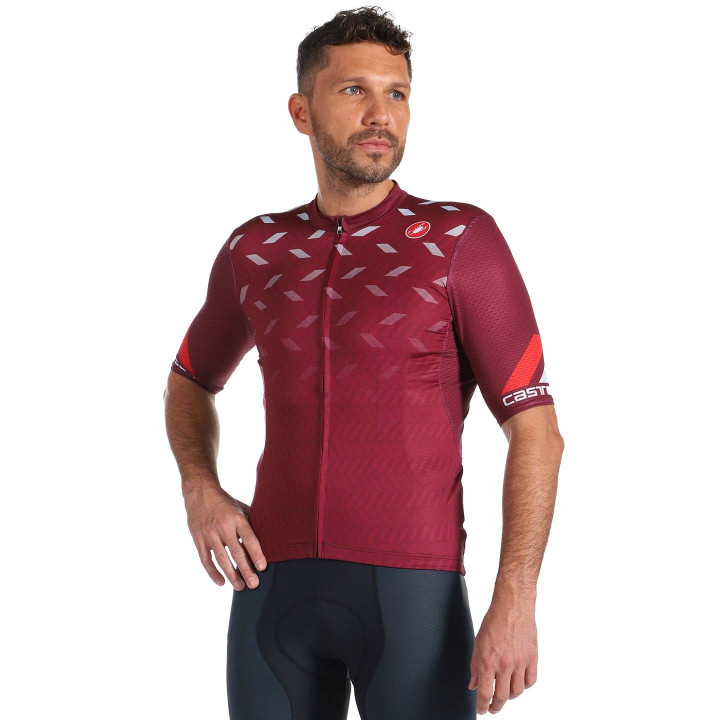Maillot corto Avanti 2 rojo de Castelli para ciclistas que buscan estilo y comodidad