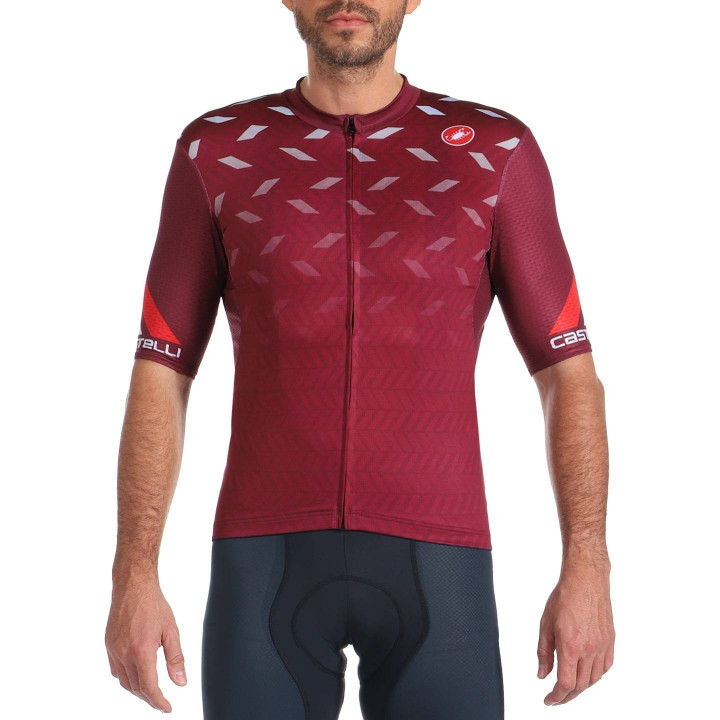Maillot corto Avanti 2 rojo de Castelli para ciclistas que buscan estilo y comodidad