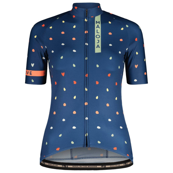 Maillot de ciclismo corto para mujer SimilaunM de MALOJA en azul, cómodo y fresco para tus rutas