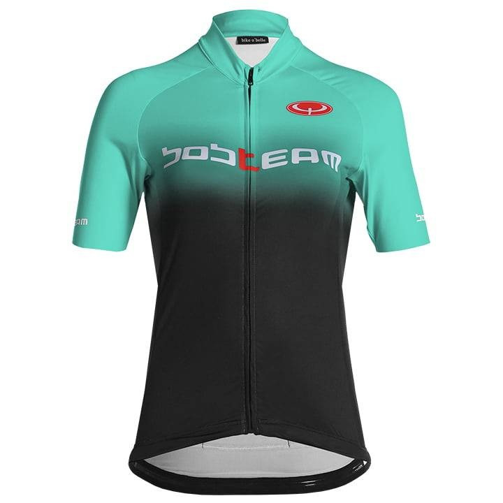Maillot corto mujer Primadonna verde claro y negro para ciclistas con estilo