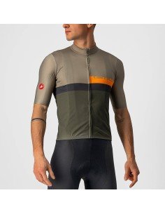 Maillot corto CASTELLI A Blocco verde oliva: comodidad y estilo para tus rutas en bici 2