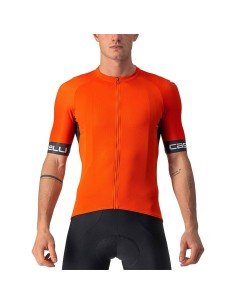 Maillot Entrata VI naranja de CASTELLI: comodidad y frescura para tus rutas en bici
