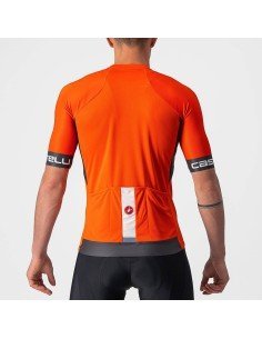 Maillot Entrata VI naranja de CASTELLI: comodidad y frescura para tus rutas en bici 2