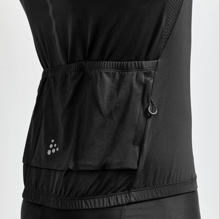 Maillot corto CRAFT ADV Endur negro: comodidad y frescura para ciclistas