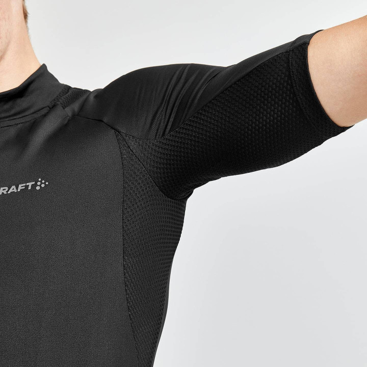 Maillot corto CRAFT ADV Endur negro: comodidad y frescura para ciclistas