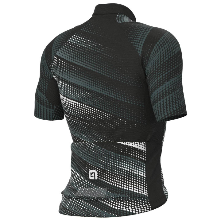 Maillot corto ALÉ Green Speed negro: estilo y frescura para tus rutas en bici