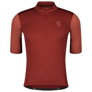 Maillot corto SCOTT Gravel 10 rojo: comodidad y estilo para tus rutas en bici