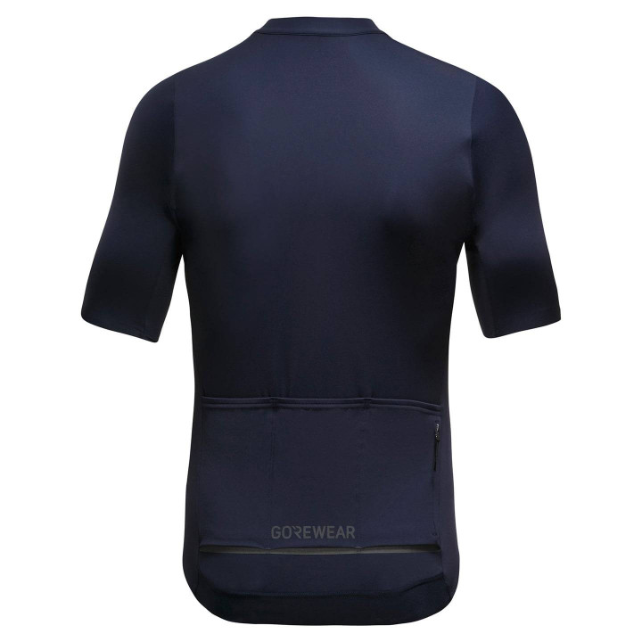 Maillot de ciclismo corto GORE WEAR Distance azul oscuro para un pedaleo cómodo y fresco