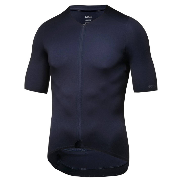 Maillot de ciclismo corto GORE WEAR Distance azul oscuro para un pedaleo cómodo y fresco