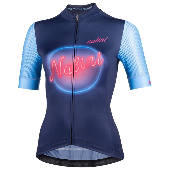 Maillot de ciclismo corto para mujer NALINI en azul oscuro, comodidad y estilo en cada ruta