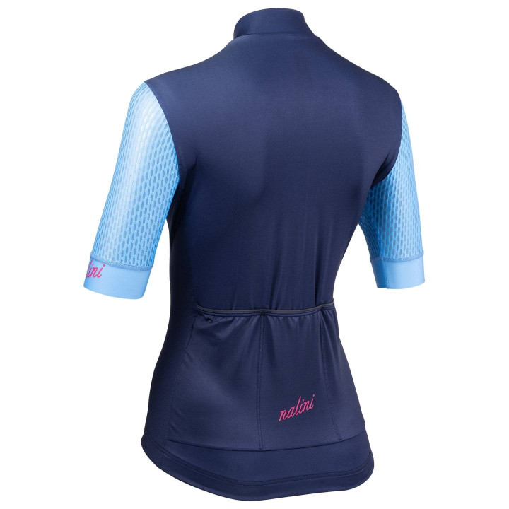 Maillot de ciclismo corto para mujer NALINI en azul oscuro, comodidad y estilo en cada ruta