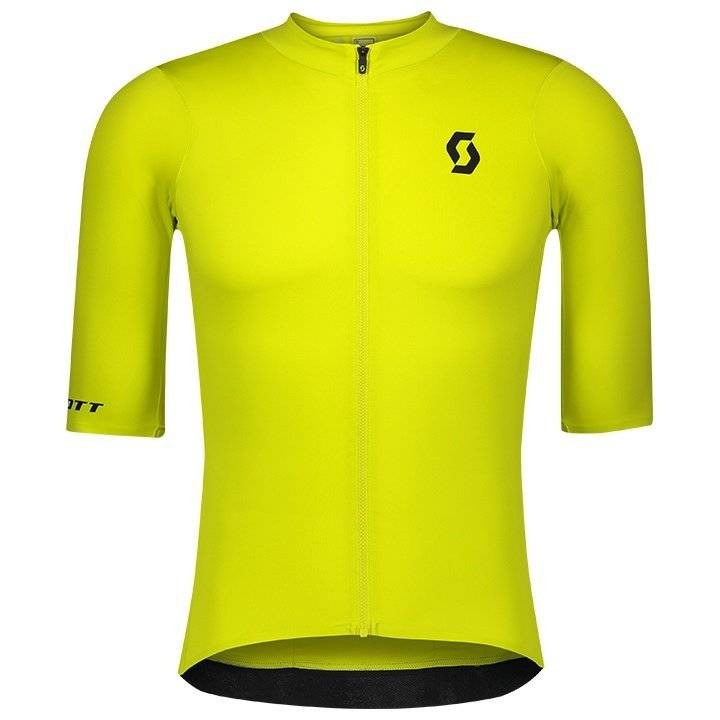 Maillot corto SCOTT RC Premium amarillo-negro: comodidad y estilo para tus rutas en bici