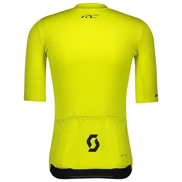Maillot corto SCOTT RC Premium amarillo-negro: comodidad y estilo para tus rutas en bici