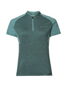 Maillot corto de ciclismo para mujer VAUDE Tamaro III en verde, comodidad y estilo para tus rutas 2