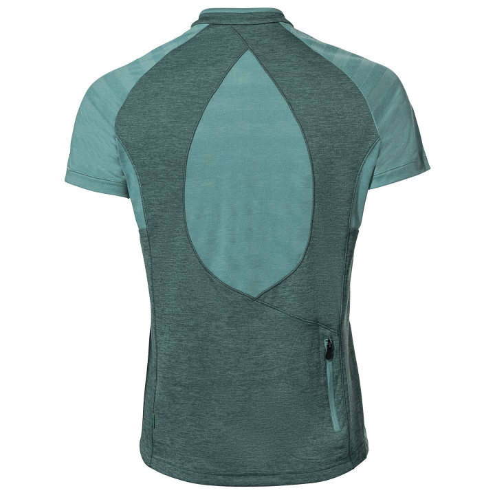 Maillot corto de ciclismo para mujer VAUDE Tamaro III en verde, comodidad y estilo para tus rutas