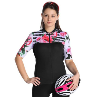 Maillot de ciclismo mujer NALINI Moderna 2.0 en fucsia, negro y blanco para disfrutar del pedalear cómodamente