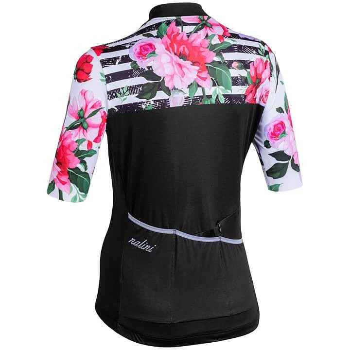 Maillot de ciclismo mujer NALINI Moderna 2.0 en fucsia, negro y blanco para disfrutar del pedalear cómodamente