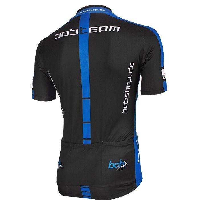 Maillot BOBTEAM de ciclismo azul y negro, comodidad y estilo para tus rutas