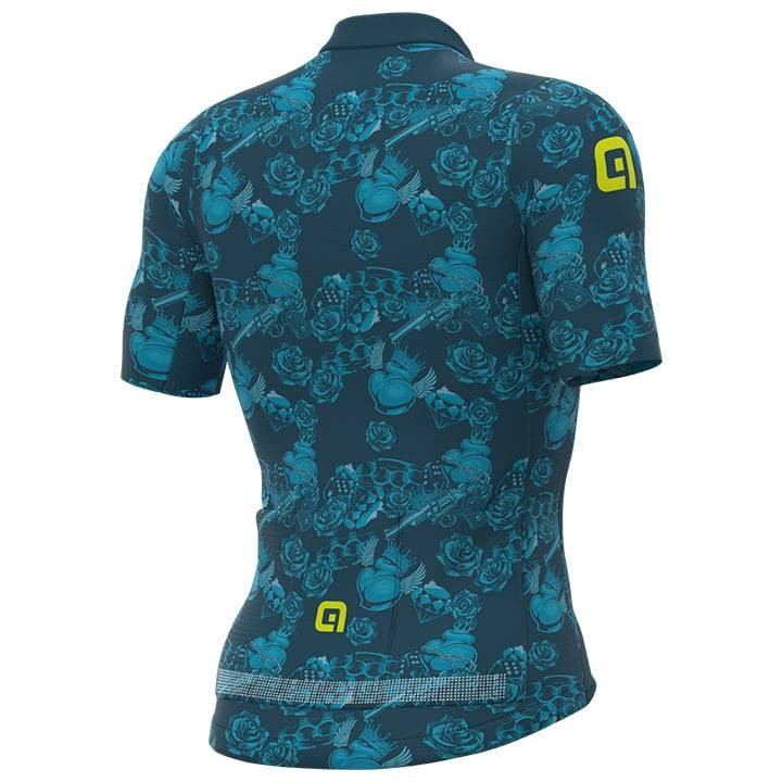 Maillot corto ALÉ Las Vegas azul: estilo y comodidad para tus rutas en bici