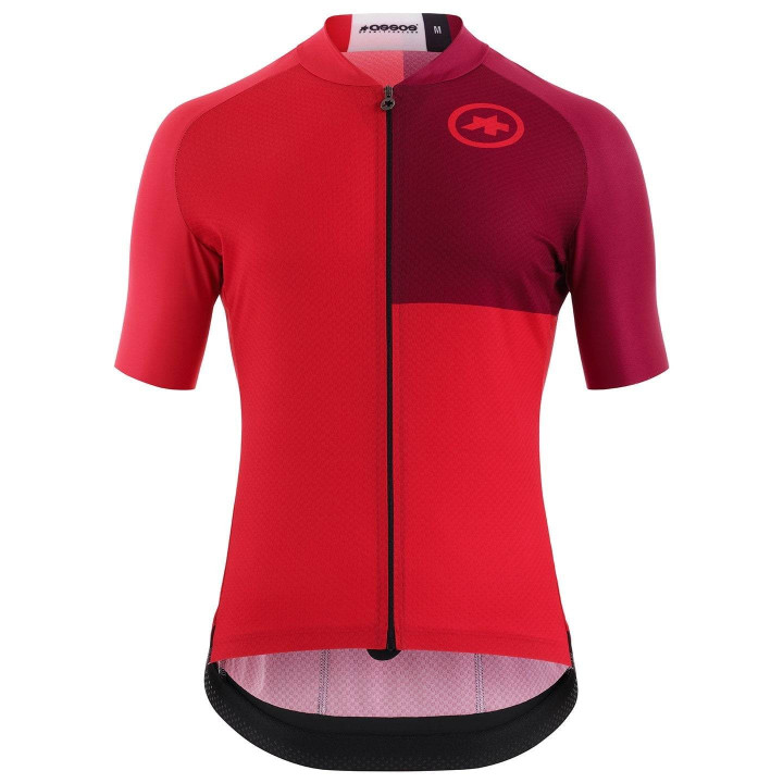 Maillot corto Mille GT C2 EVO Stahlstern rojo de ASSOS para ciclistas cómodos y con estilo