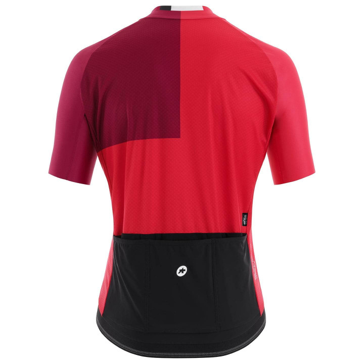 Maillot corto Mille GT C2 EVO Stahlstern rojo de ASSOS para ciclistas cómodos y con estilo