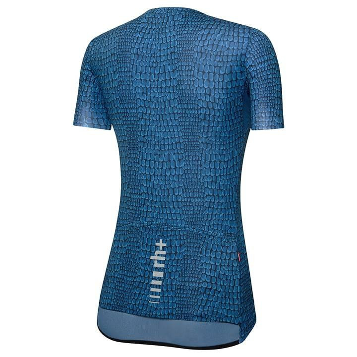 Maillot corto azul para mujer RH+ que te mantiene fresca y cómoda en cada pedaleo