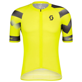 Maillot SCOTT RC Premium Climber amarillo-negro: comodidad y estilo para ciclistas