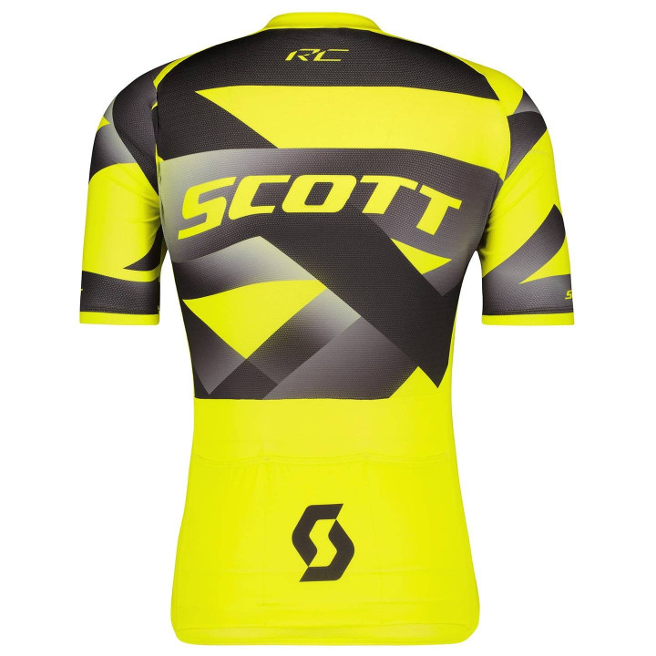 Maillot SCOTT RC Premium Climber amarillo-negro: comodidad y estilo para ciclistas