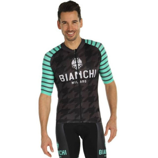 Maillot Flumini verde-negro de BIANCHI MILANO: estilo y comodidad para ciclistas