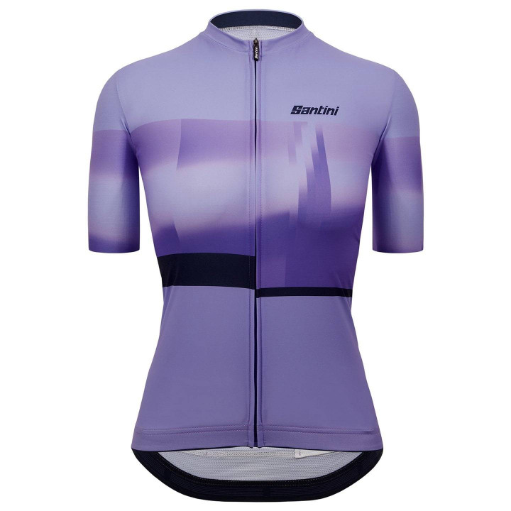 Maillot corto de ciclismo para mujer Mirage lila de SANTINI, confort y estilo en cada pedalada