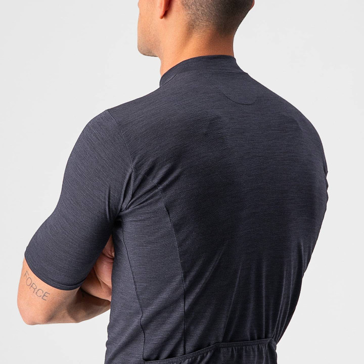 Maillot corto Essenza negro de CASTELLI para ciclistas que buscan frescura y estilo